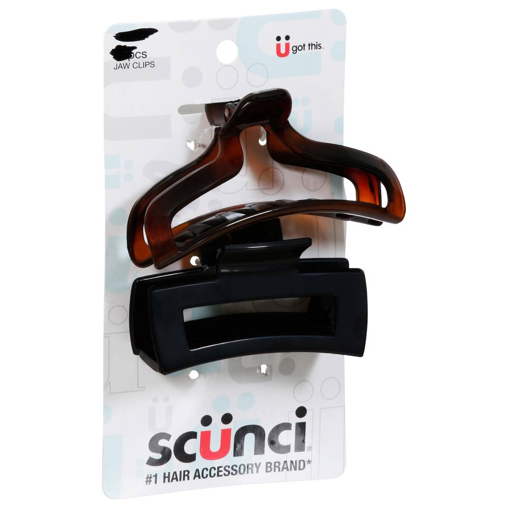 Scunci Open Cut Claw Clips