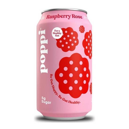 Poppi (Raspberry Rose) Sparkling Prebiotic Soda