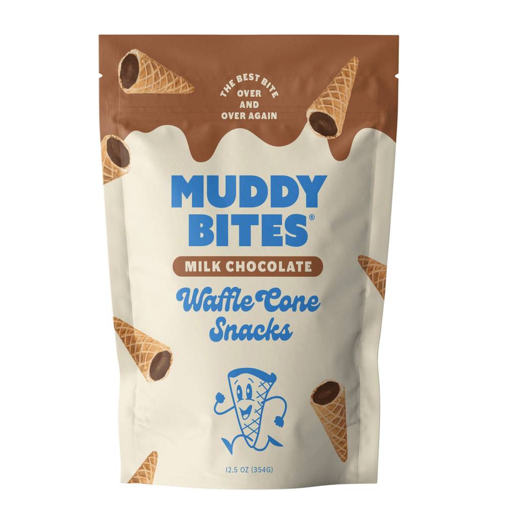 Muddy Bites Waffle Cones (milk chocolate)