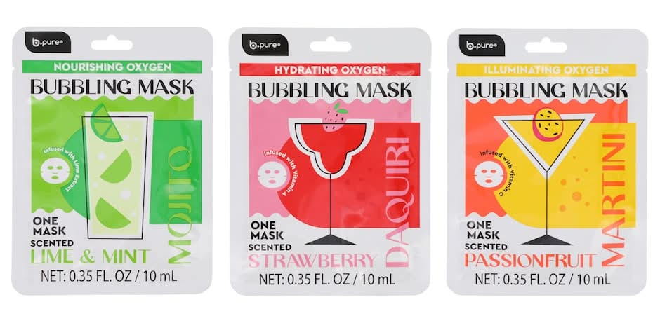 B Pure Cocktail Scented Bubbling Mask, Assorted Scents, 1-ct.