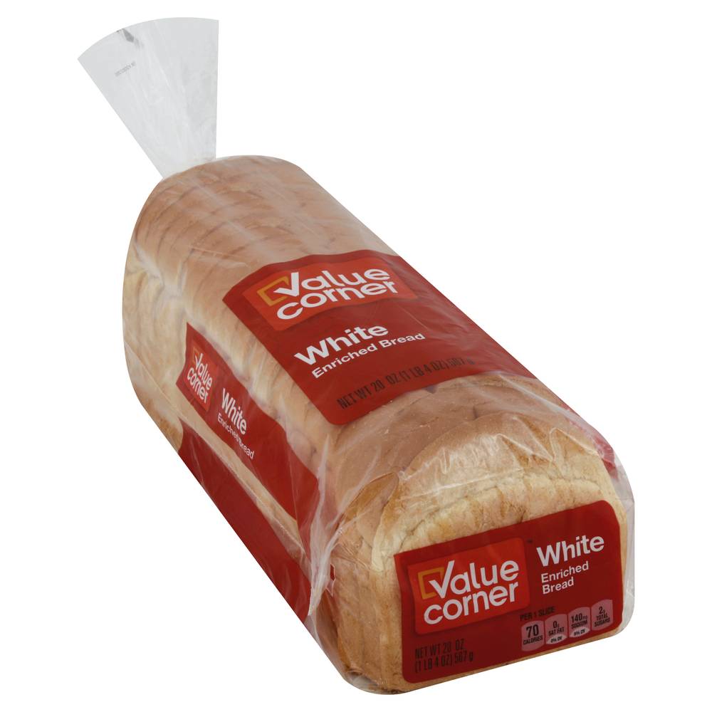 Value Corner White Enriched Bread (1.25 lbs)