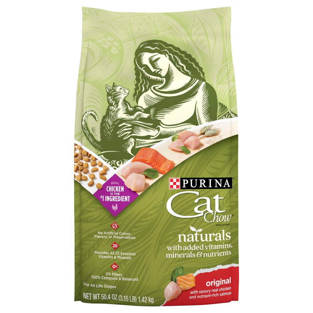 Purina Original Chicken Cat Chow Naturals Food (3.15 lbs)