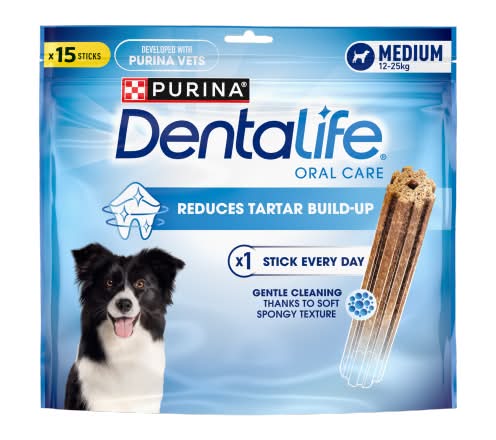 Purina DentaLife M, Dog Treat Chew Sticks (15 x 345g)