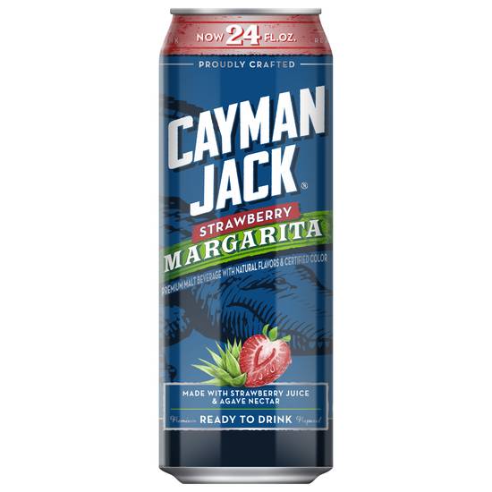 Cayman Jack Margarita Drink (24 fl oz) (strawberry)
