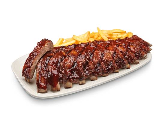 National Star Ribs BBQ Costillar completo