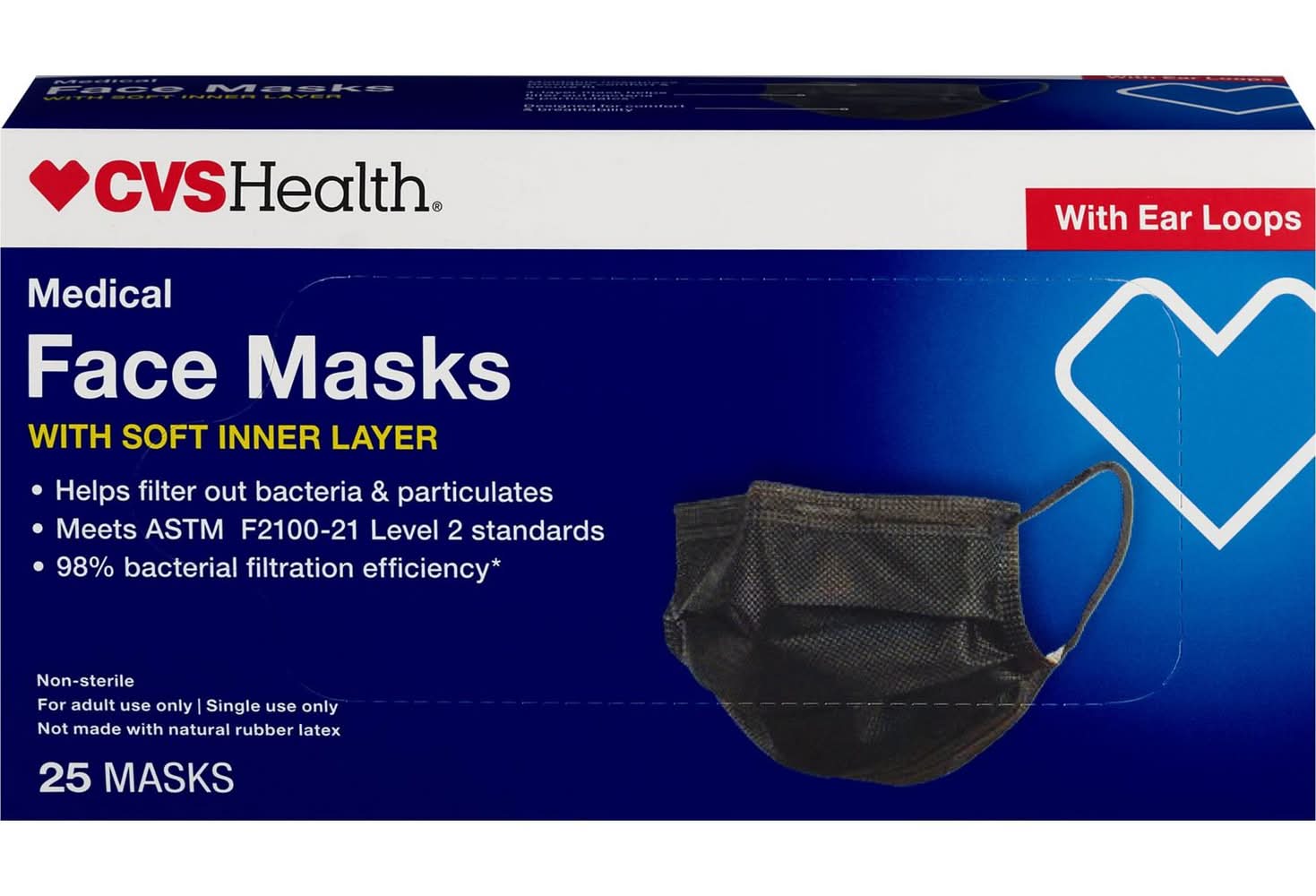 Cvs Medical Grade Face Mask, 25 Ct