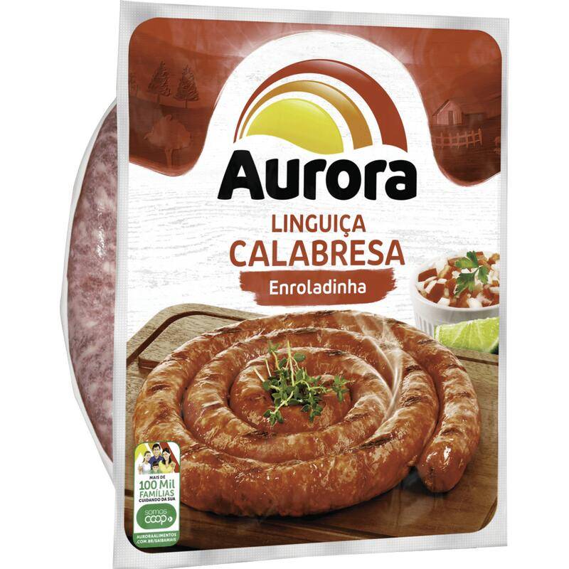 Aurora linguiça calabresa enroladinha (800 g)