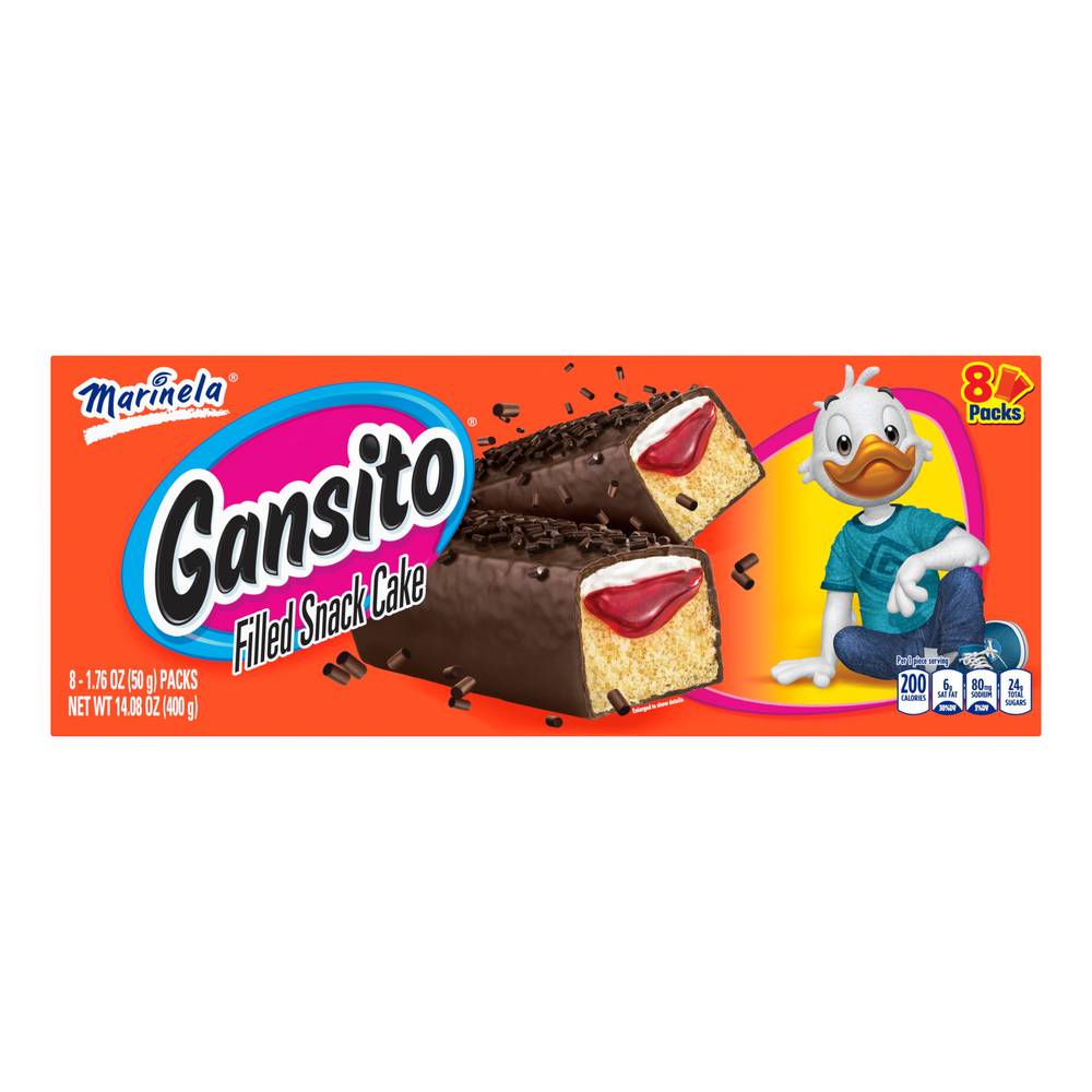 Marinela Gansito Filled Snack Cake (8 ct)