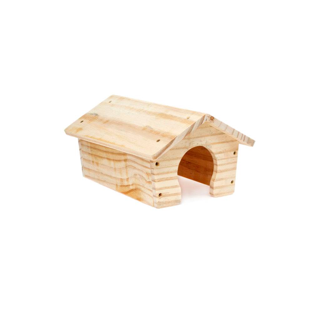 Kakatoo casinha de madeira para roedores g (29x29x15,5cm)