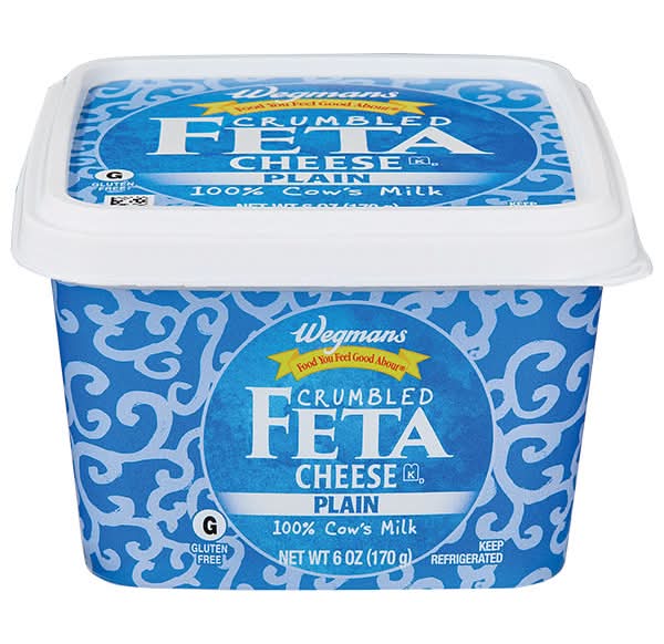 Wegmans Cheese, Feta, Crumbled, Plain