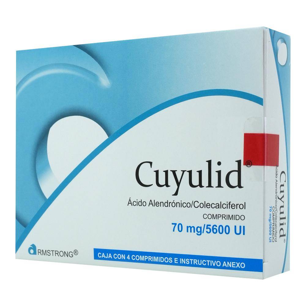 Armstrong cuyulid ácido alendrónico/colecalciferol comprimidos 70 mg/5600 ui (4 piezas)