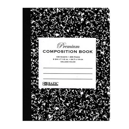 Bazic College Ruled Composition Notebook (100 ct)