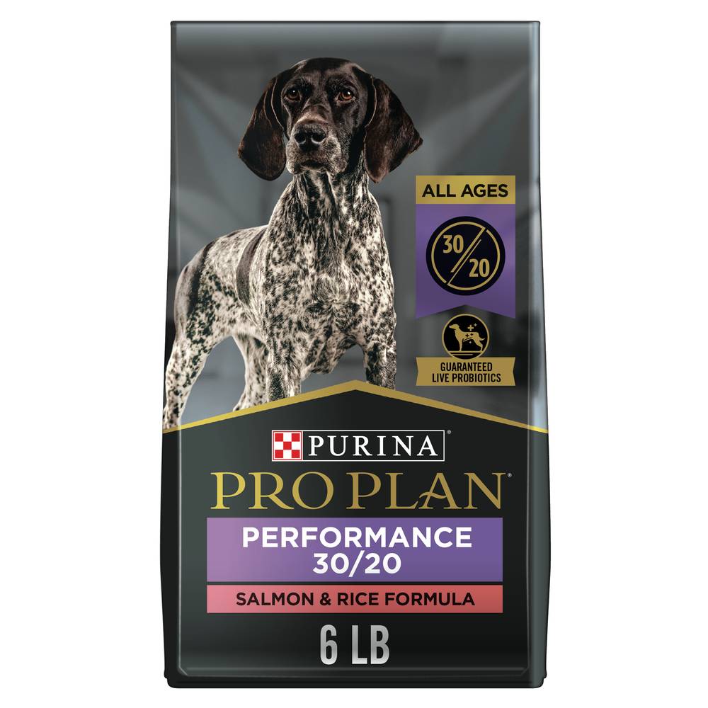 Pro Plan Purina High Energy Protein Sport Performance Formula Dog Food, Salmon & Rice (6 lbs)