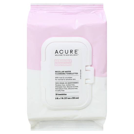 Acure Seriously Soothing Micellar Water Towelettes (30 ct)