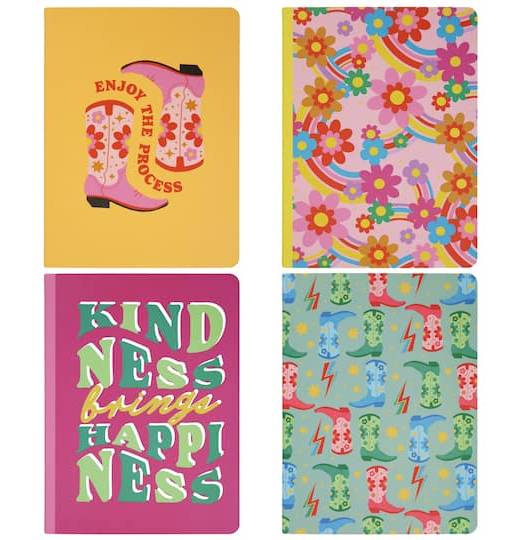 Fab Finds Boots Notebook Set, 6" X 8" (4 ct)