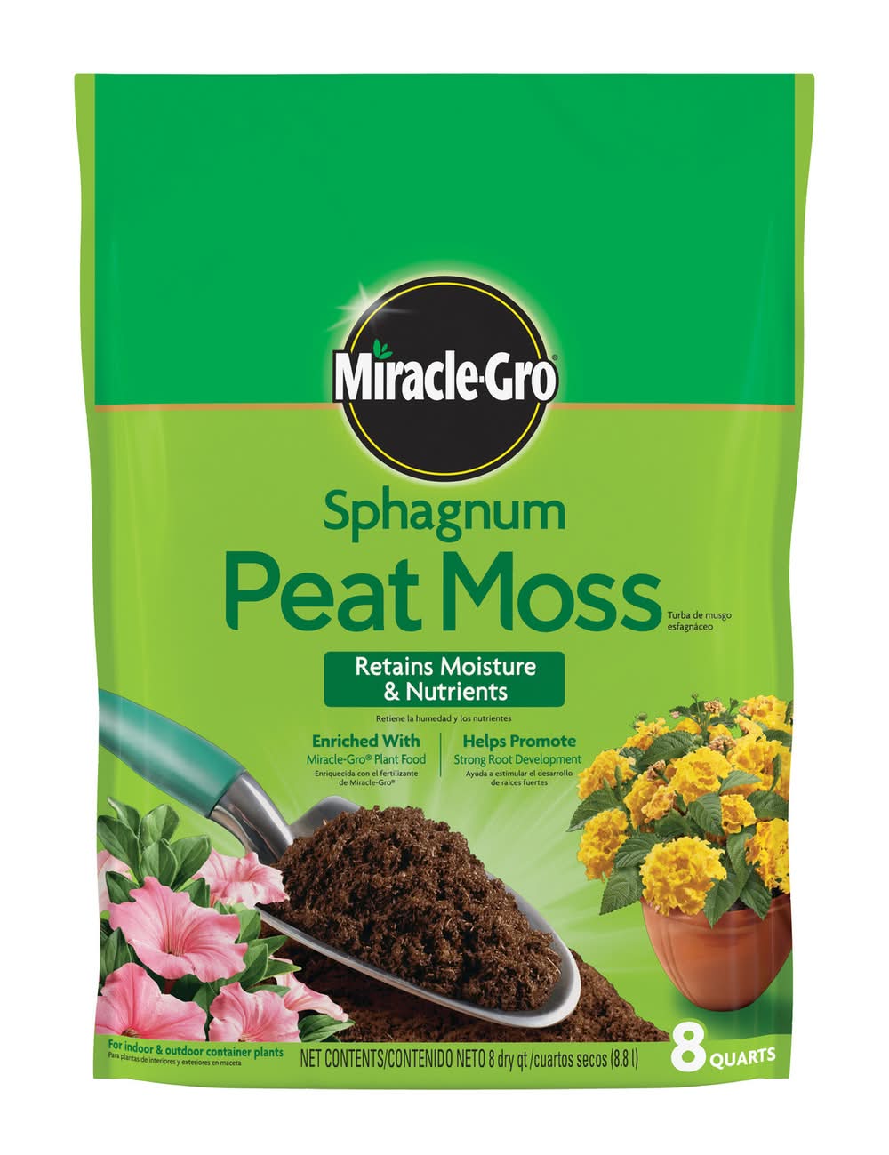 Miracle-Gro Sphagnum Peat Moss 8 Qt