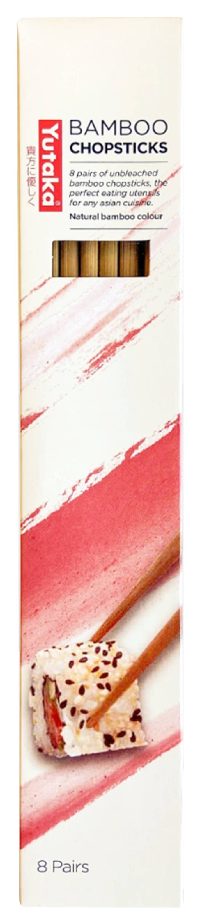 Yutaka Bamboo Chopsticks (8 pack)