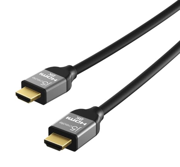 j5create Ultra High-Speed HDMI Cable, 6-6/10’, Black, JDC53
