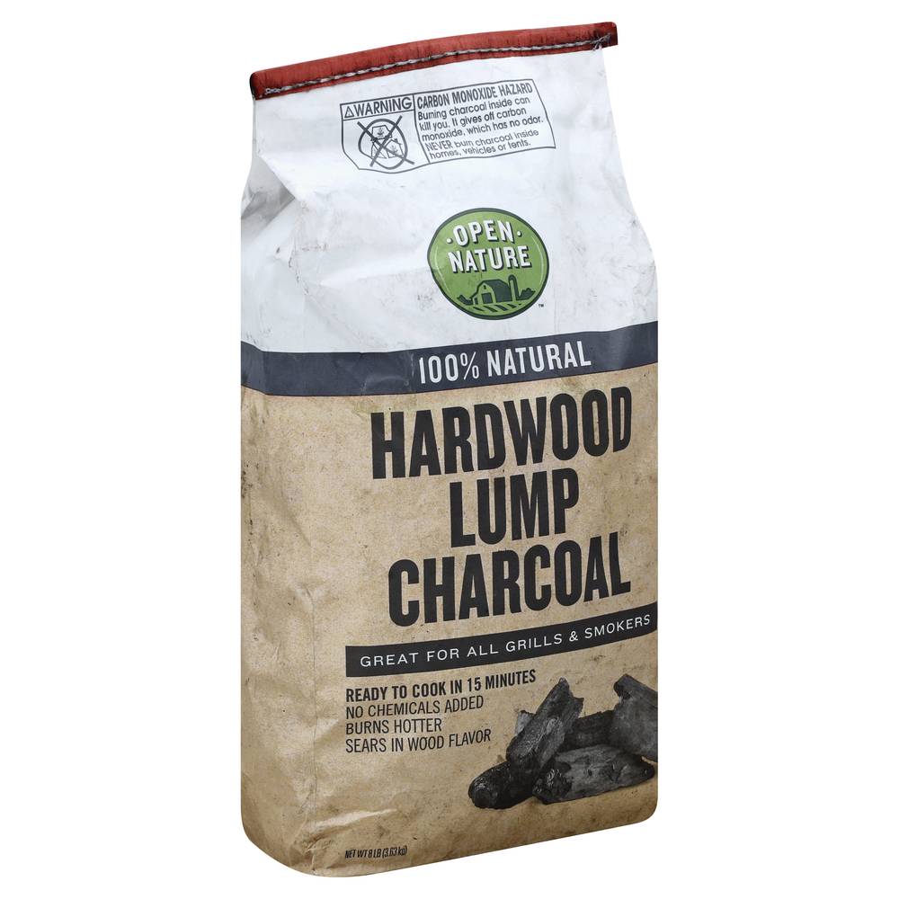 Open Nature Charcoal Hardwood Lump