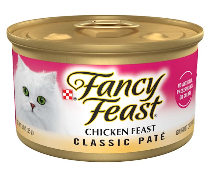 Fancy Feast Grain Free Chicken Feast Classic Pate Wet Cat Food, 3 oz.