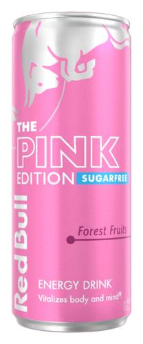 Red Bull Energy Drink Sugar Free Pink Edition Forest Fruits, 250ml