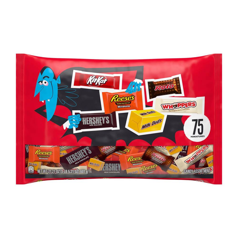 Hershey'S, Assorted Chocolate Flavors Bite Size, Candy Variety Bag, 75 Ct, 21.21 Oz