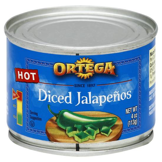 Ortega Hot Diced Jalapenos