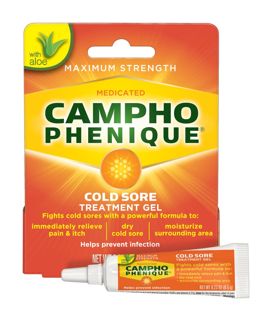 Campho-Phenique Medicated Maximum Strength Cold Sore Treatment Gel (0.23 oz)