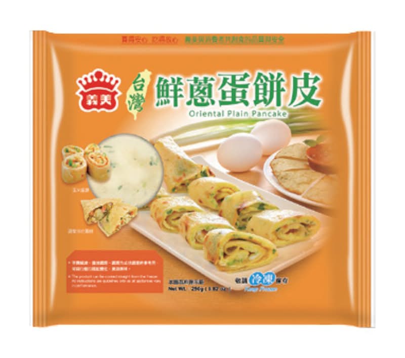 義美台灣鮮蔥蛋餅皮-冷凍 | 250 g #22016110