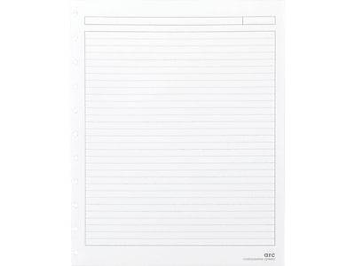 Staples Premium Arc Notebook System Refill Paper, 8.5 x 11, 50 Sheets, Narrow Ruled, White (19992)