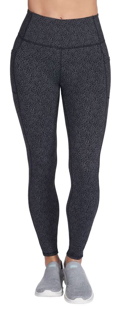 Skechers Goflex Daisies Women's High-Waisted Leggings (Gunmetal Grey M)