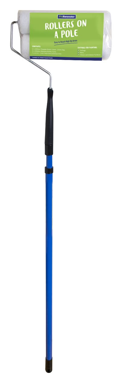 Pro Renovator 230mm Roller Pole - With Frame And Rollers