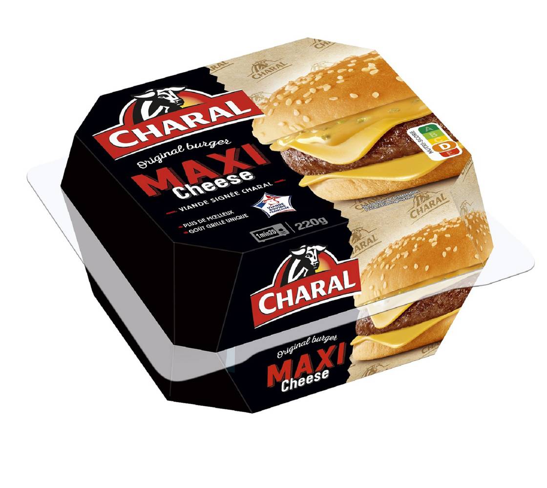 Charal original burger maxi cheese