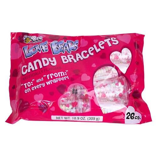 Order Bee Valentine's Candy Bracelet Exchange Bag - 10.9 oz food online from Walgreens store, Maywood on bringmethat.com