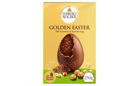 Ferrero Rocher Golden Easter Egg Milk Chocolate & Hazelnut 250g