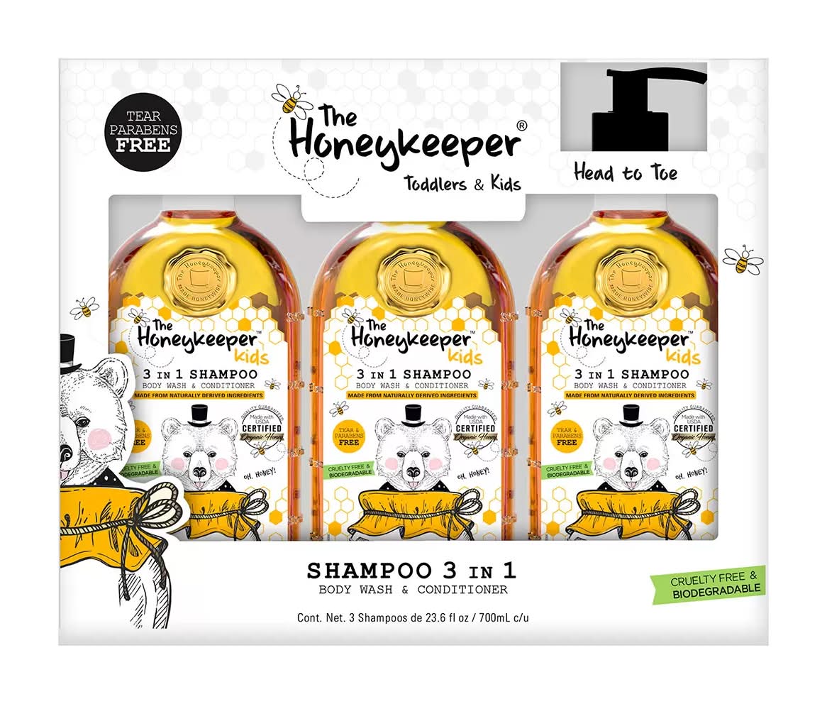 The Honeykeeper · Shampoo infantil 3 en 1 (3 x 700 ml)
