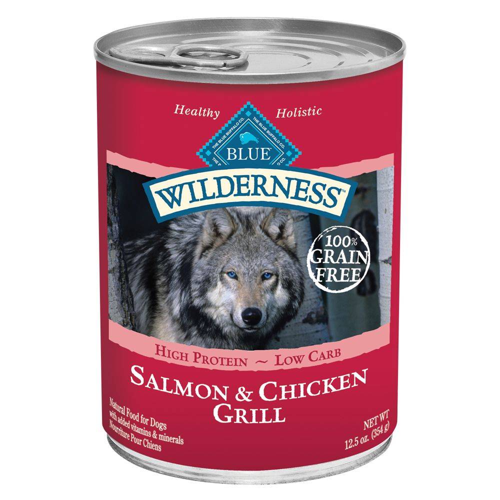 Blue Buffalo Wilderness Adult Wet Dog Food (chicken-salmon)