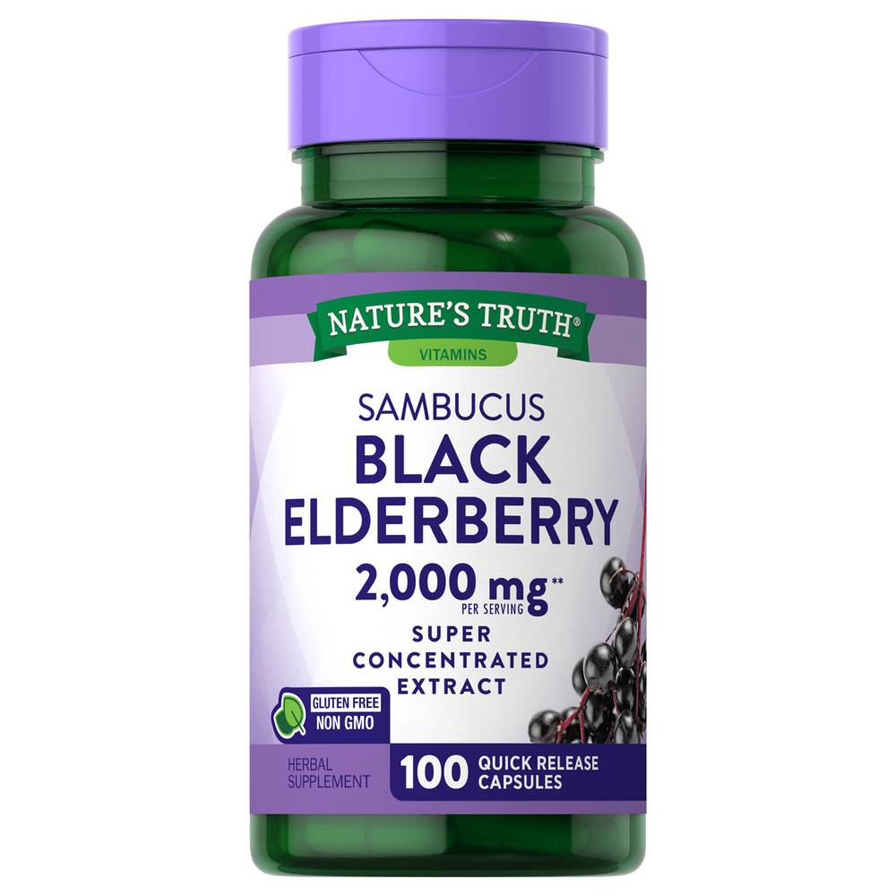 Nature's Truth Sambucus Black Elderberry (100 ct) (1.5 lbs)