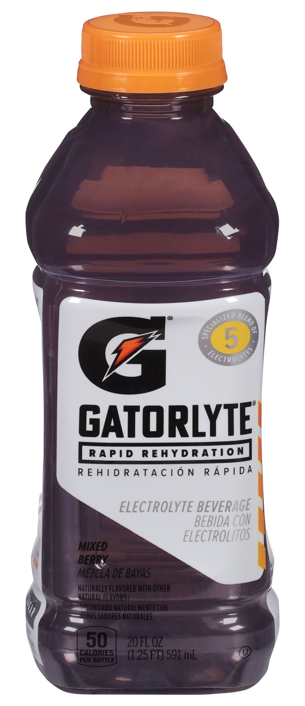 Gatorlyte Rapid Rehydration Electrolyte Beverage, Mixed Berry (20 fl oz)