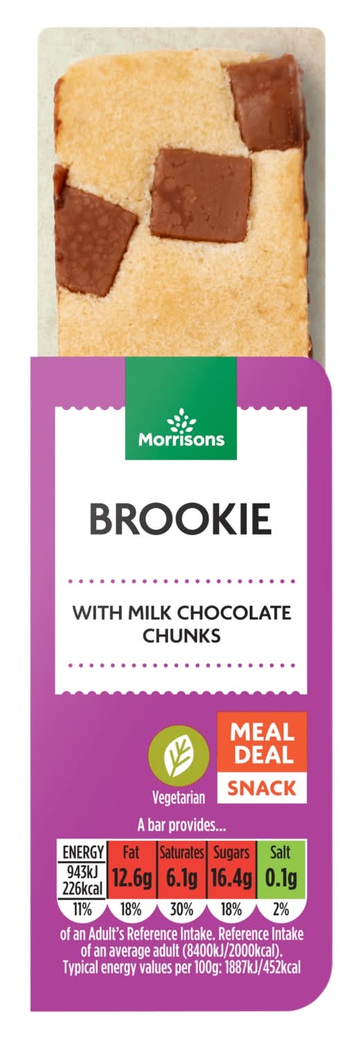 Morrisons Brookie Bar 50g