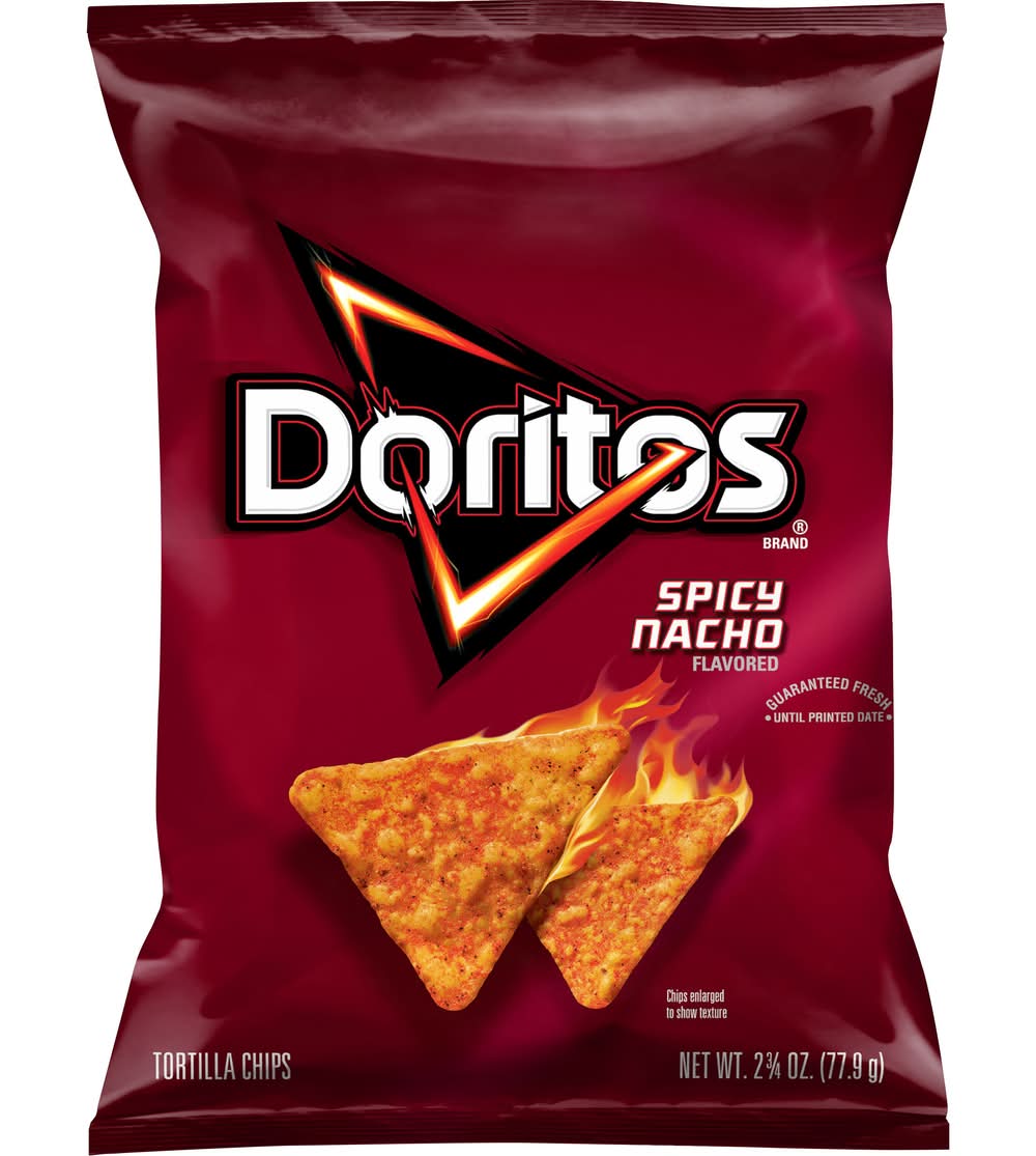 Doritos Tortilla Chips, Spicy Nacho (2.75 oz)