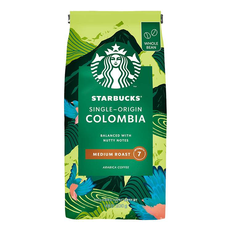 星巴克哥倫比亞單品咖啡豆200g/包#476259
