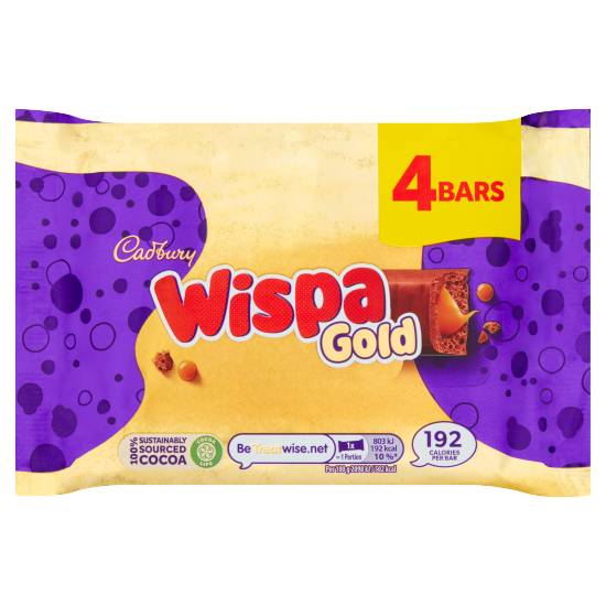 Cadbury Wispa Gold Chocolate Bar (4 pack)