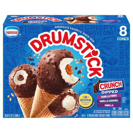 Nestle Drumstick Original Vanilla Sundae Ice Cream (8 ct)