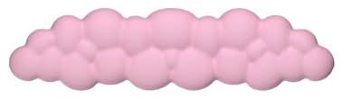 Gems Cloud Keyboard Wrist Rest, Pink
