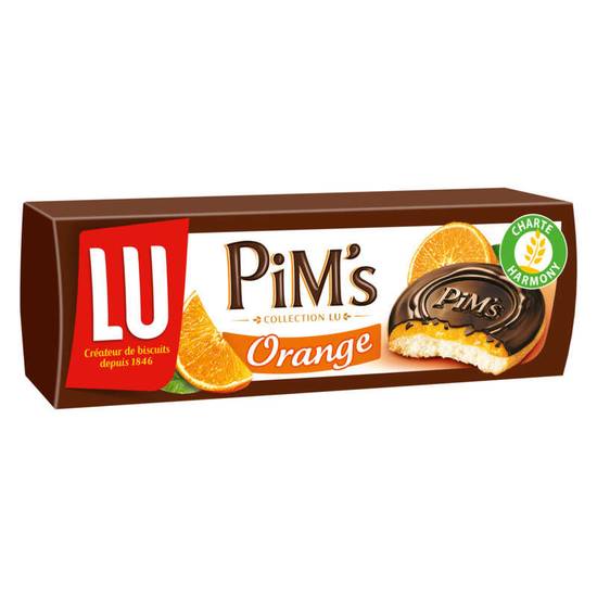Biscuits - Pim's - Génoise nappée chocolat fourrée orange