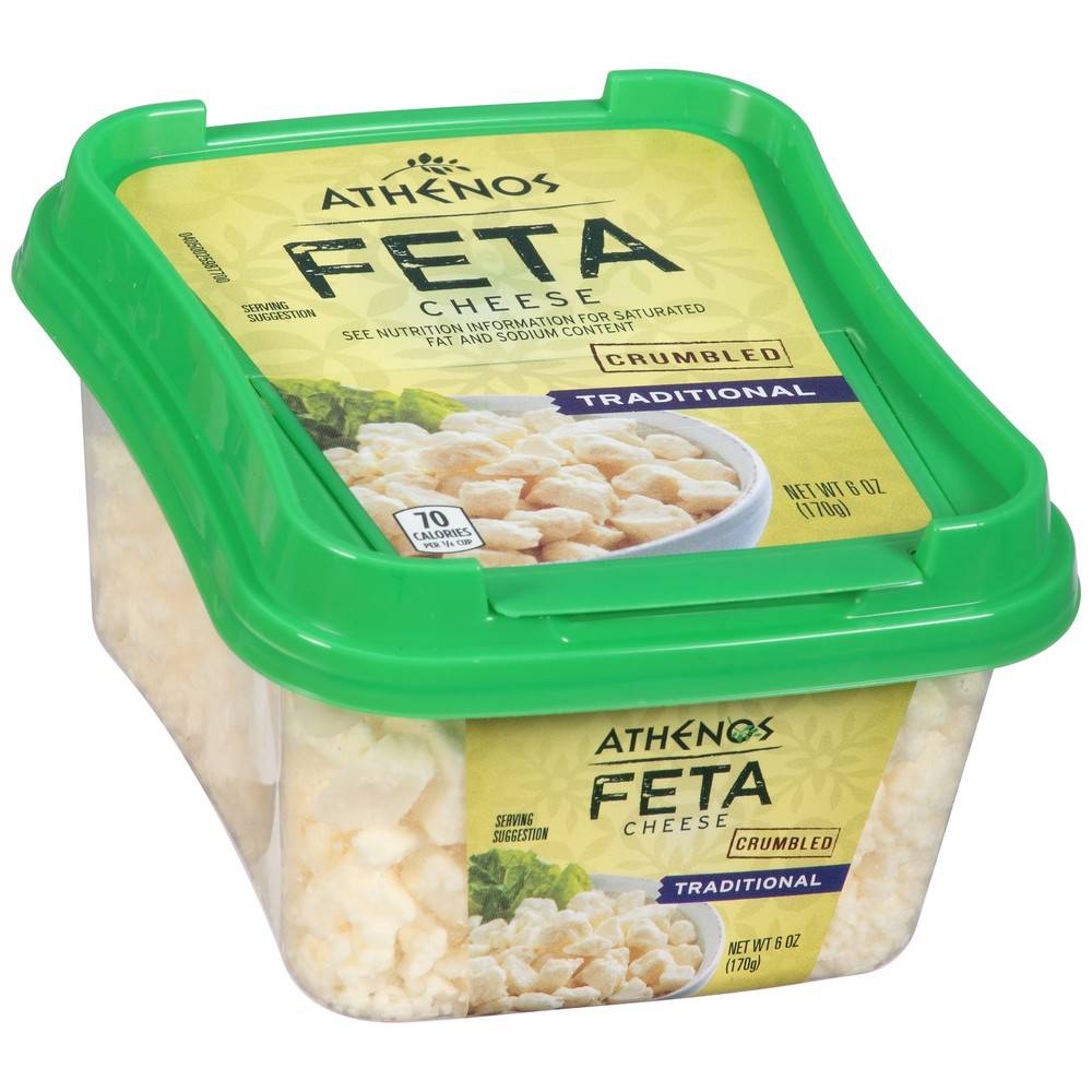 Athenos Traditional Feta Cheese Crumbled (6 oz)