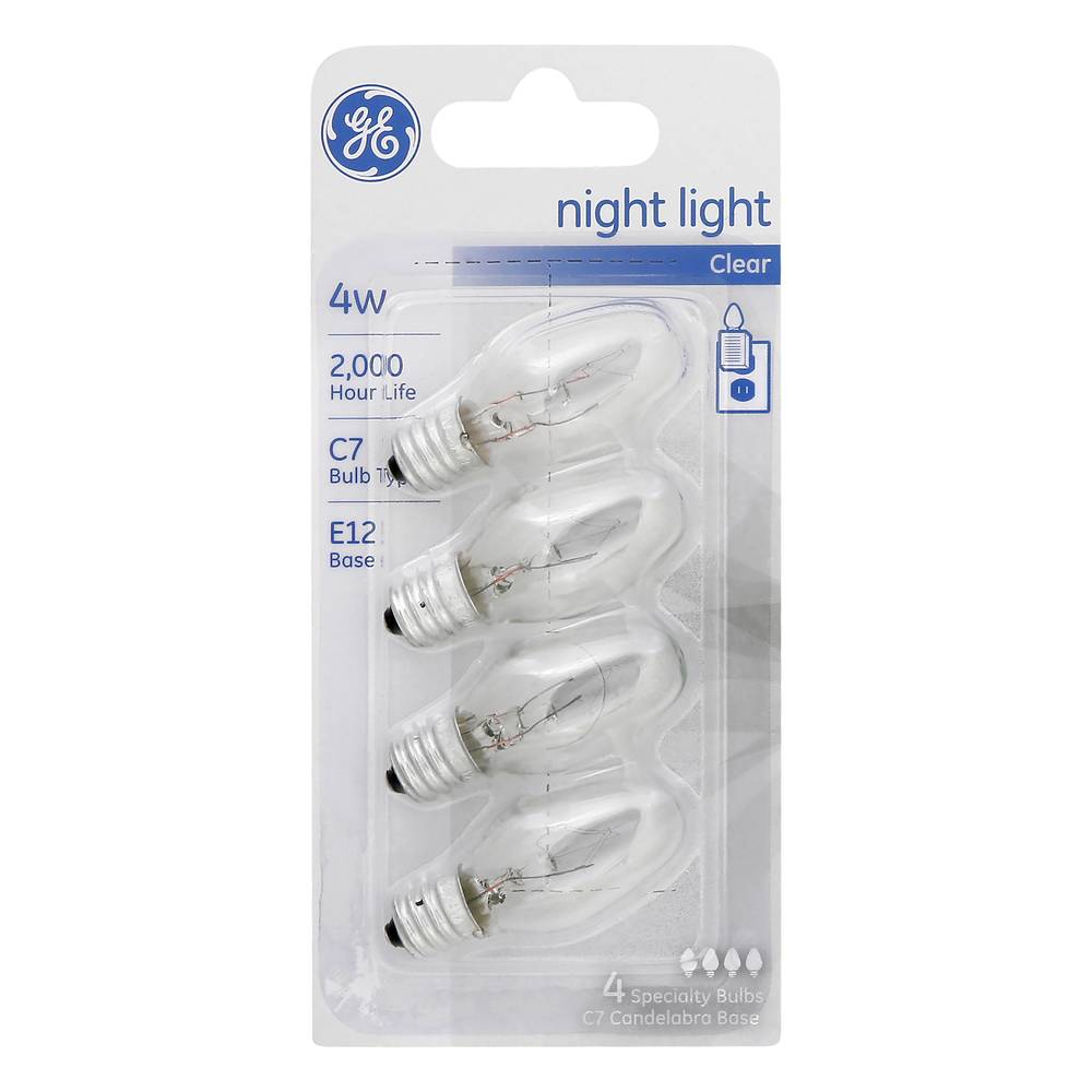 General Electric Night Light Clear Bulbs