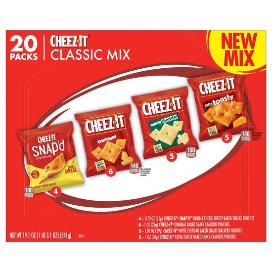 Cheez-It Classic Mix Snacks (20 ct)