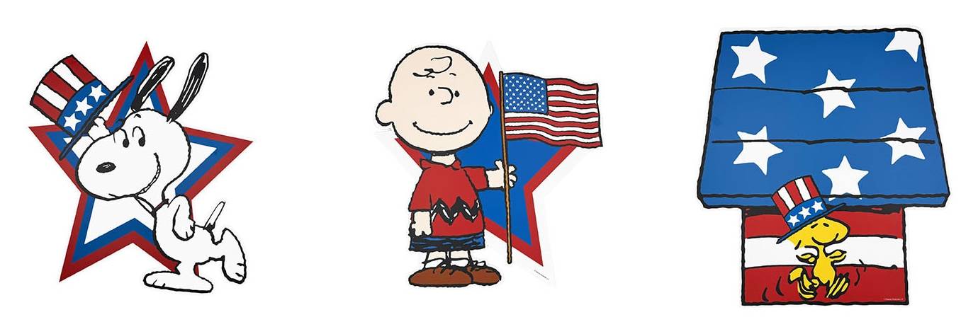 Peanuts Plastic Outdoor Free standing decoration Patriotic 4th of July Decor | 26-1321-51-23